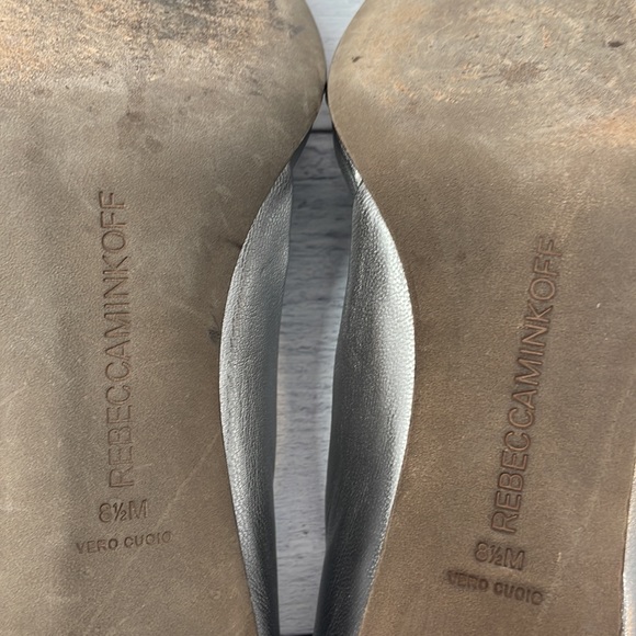 Rebecca Minkoff D’Orsay Pumps in Silver 8.5M S52 - Picture 7 of 8